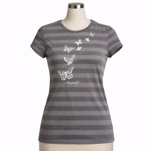 Y2K Aeropostale Butterfly Stripe Tee